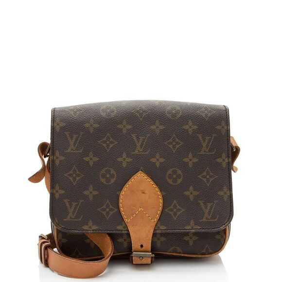 Louis Vuitton Vintage Monogram Canvas Cartouchiere MM Shoulder Bag - Picture 1 of 16